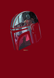 Men's Star Wars: The Mandalorian Helmet Reflection  Adult T-Shirt