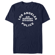 Men's LAPD Los Angeles Air Support Division Police in White  Adult T-Shirt