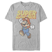 Men's Nintendo Mario Retro Jump  Adult T-Shirt