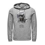 Men's Star Wars Jedi: Fallen Order Grayscale Scout Trooper  Adult Pull Over Hoodie