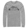 Men's Marvel Logo Skyline  Adult Long Sleeve Shirt