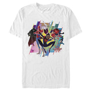 Men's Marvel Spider-Man: Into the Spider-Verse Rainbow Panels  Adult T-Shirt