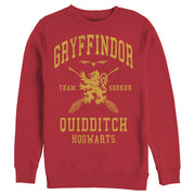 Men's Harry Potter Gryffindor Quidditch Gold Team Seeker  Adult Sweatshirt