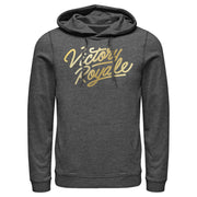 Men's Fortnite Victory Royale Gold Script  Adult Pull Over Hoodie