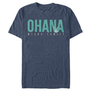 Men's Lilo & Stitch Bold Ohana means Family  Adult T-Shirt