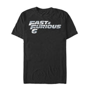 Men's Fast & Furious Metal Logo  Adult T-Shirt