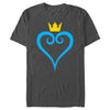 Men's Kingdom Hearts 1 Blue Heart  Adult T-Shirt