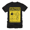 Men's Nintendo Mario Enemies Caution  Adult T-Shirt