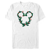 Men's Mickey & Friends Mistletoe Mickey Wreath  Adult T-Shirt