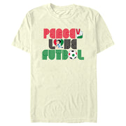 Men's Betty Boop Peace Love Soccer  Adult T-Shirt