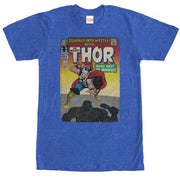 Men's Marvel Thor Comic Book Cover Print  Adult T-Shirt