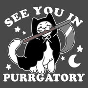 Men's Lost Gods Halloween See You In Purrgatory  Adult T-Shirt