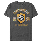 Men's Ghostbusters 1984 Collegiate Shield  Adult T-Shirt