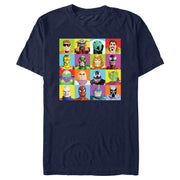 Men's Spider-Man: Beyond Amazing Toy Villain Squares  Adult T-Shirt