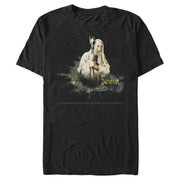 Men's The Lord of the Rings Fellowship of the Ring Saruman Paint Splatter  Adult T-Shirt