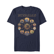 Men's Marvel Eternals Circular Gold  Adult T-Shirt