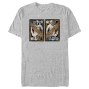 Men's Marvel: Moon Knight Two Personalities Playing Cards  Adult T-Shirt