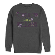 Men's Disney Princesses Chillin' Like a Villain Icons  Adult Sweatshirt