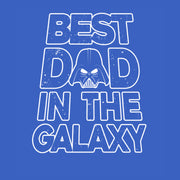 Men's Star Wars Father's Day Best Dad Darth Vader Helmet  Adult T-Shirt