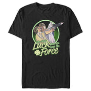 Men's Star Wars Luke St. Patrick's Day Who Needs Luck When You Have The Force  Adult T-Shirt