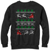 Men's Lost Gods Ugly Christmas Santa's Sled  Adult Sweatshirt