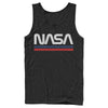 Men's NASA Stripe Minimal Logo Vintage  Adult Tank Top