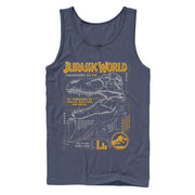 Men's Jurassic World: Fallen Kingdom T.Rex Scary Facts  Adult Tank Top