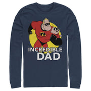 Men's The Incredibles 2 Jack-Jack and Mr. Incredible Best Dad  Adult Long Sleeve Shirt