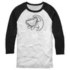 Men's Lion King Simba Cave Painting  Adult Baseball Tee