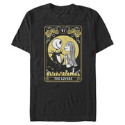 Men's The Nightmare Before Christmas The Lovers Tarot Card  Adult T-Shirt