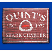 Men's Jaws Quint's Shark Charter  Adult T-Shirt