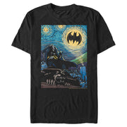 Men's Batman The Starry Night Signal  Adult T-Shirt