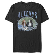 Men's Harry Potter Snape & Lily Always Frame  Adult T-Shirt