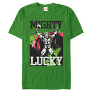 Men's Marvel St. Patrick's Day Mighty Lucky Thor  Adult T-Shirt