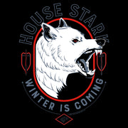 Men's Game of Thrones House Stark White Wolf  Adult T-Shirt