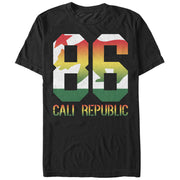 Men's Lost Gods Rasta Cali Flag 86  Adult T-Shirt