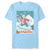 Men's ICEE Bear Just Chillin' while Iceboarding  Adult T-Shirt