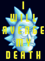 Men's Rick And Morty Hologram Rick I Will Avenge My Death  Adult T-Shirt