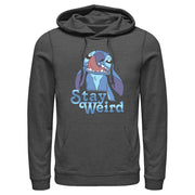 Men's Lilo & Stitch Stay Weird Nose Picker  Adult Pull Over Hoodie