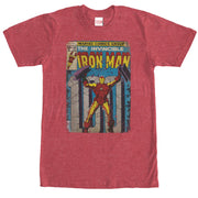 Men's Marvel Iron Man Comic Book Cover Print  Adult T-Shirt