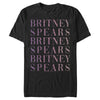 Men's Britney Spears Cheetah Repeating Name  Adult T-Shirt