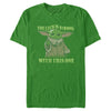 Men's Star Wars: The Mandalorian Grogu St. Patrick's Day The Luck is Strong With This One  Adult T-Shirt