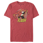 Men's The Flash Running Portrait  Adult T-Shirt