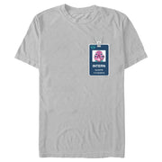 Men's Rick And Morty Intern Glootie Security Badge  Adult T-Shirt