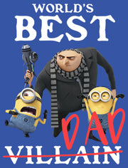 Men's Despicable Me World's Best Dad Gru and Minions  Adult Sweatshirt