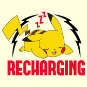 Men's Pokemon Recharging Pikachu  Adult T-Shirt