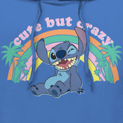 Men's Lilo & Stitch Cute But Crazy  Adult Pull Over Hoodie