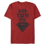 Men's Superman Father's Day Dad My Hero  Adult T-Shirt