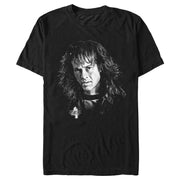 Men's Stranger Things Eddie Munson Black and White  Adult T-Shirt