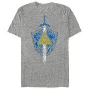 Men's Nintendo Legend of Zelda Hidden Pattern  Adult T-Shirt